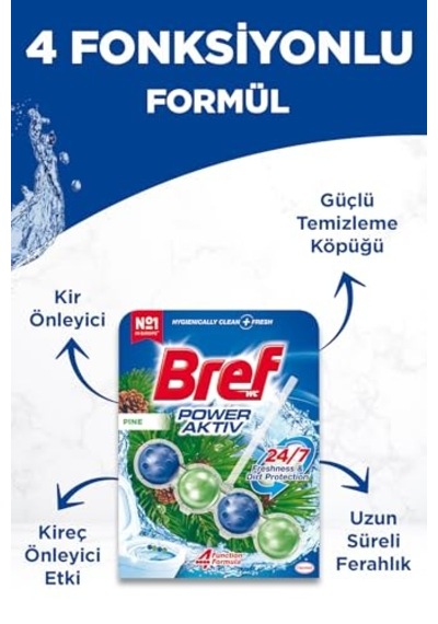 Wc Power Aktiv Tekli Paket Katı Tuvalet Bloğu Çam 5'li Set