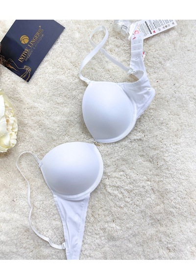 Le Jardin Fleur Basic Push-up Aksesuar Detaylı Sütyen-7055 Beyaz