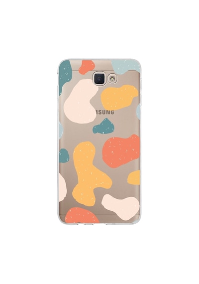 Samsung Galaxy Uyumlu J7 Prime 2 Kapak Grunge Tasarımlı Şeffaf Silikon Kılıf Şeffaf