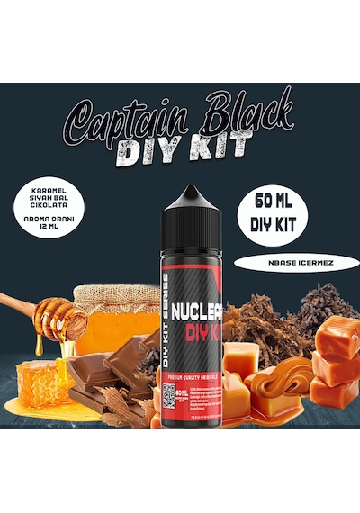 Nuclear 60 Ml Dıy Kit Captain Blacke Gıda Aroma 12 Ml Aroma İçerir