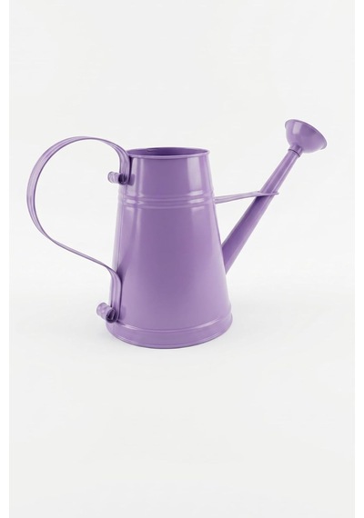 Stella 3 Litre Metal Çiçek Bahçe Sulama Kabı Modern Dekoratif Çok Amaçlı Sulak Mor