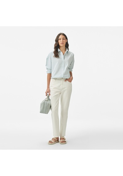 Nautica Kadın Yeşil Regular Fit Çizgili Gömlek Çizgili 55w057t Yeşil