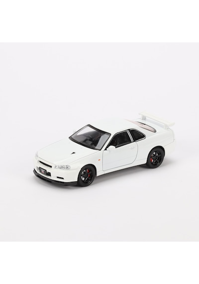 1:24 Ölçek Sesli Işıklı 4 Kapısı Kaput Ve Bagajı Açılan Stantlı Model Araç Gtr Beyaz