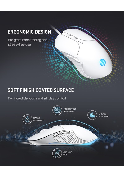 Inphıc B2 Rgb Aydınlatmalı Sessiz Kablolu Gaming Mouse
