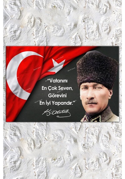 Atatürk Kanvas Tablo Resmi Kurumlara Uygun