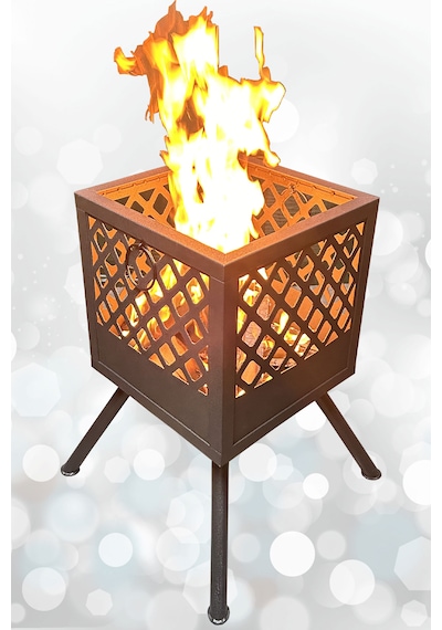 Bahçe Şöminesi Ateş Çukuru 60 Litre Büyük Boy Şömine Bahçe Sobası Balkon Isıtma Fire Pit