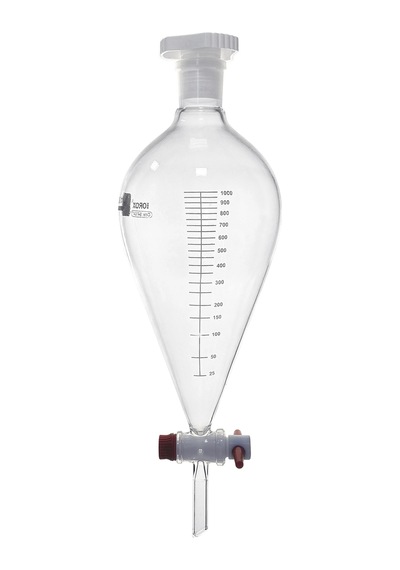 Borox Cam Ayırma Hunisi 1000 Ml - Armudi Tip