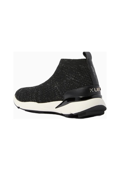 Kurt Geiger Knitted Runner Lüks Tasarım Kadın Sneaker Siyah