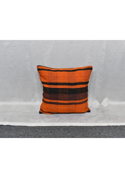 Zehra Abla Halı Yeni El Dokuma Dekoratif Kilim Kırlent Yastık Kılıfı 6422 Çok Renkli