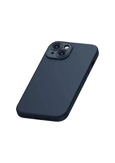 Baseus Liquid Silica Gel Apple iPhone Uyumlu 14 6.1 Silikon  Kılıf + Tempered Ekran Koruyucu Set - 5775