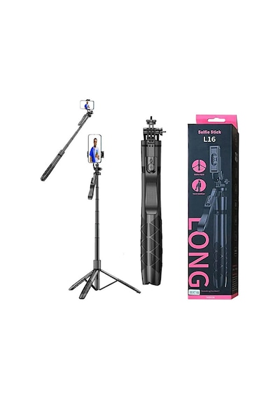Bluetooth Kumandalı 153cm Tripod Selfie Çubuğu / Go Pro Uyumlu /