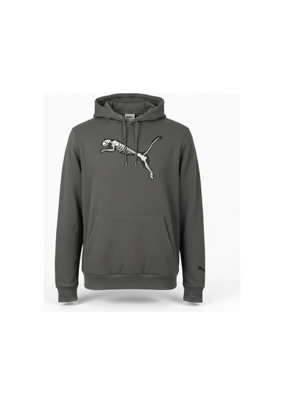 Puma Blank Base Erkek Gri Hoodie Gri Gri