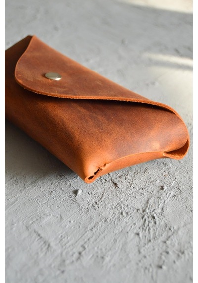 Oh Deer Leather Hakiki Crazy Deri Gözlük Kabı Diğer
