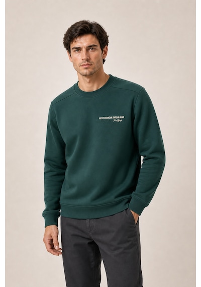 Redline Takes Bisiklet Yaka Kışlık Regular Fit Sweatshirt Nefti