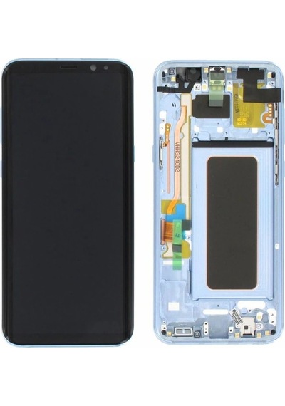 Samsung Galaxy Uyumlu S8 Plus Sm-g955 Lcd Ekran Dokunmatik Çıtalı Mavi