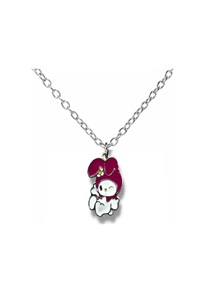 Göz Kırpan My Melody Figürlü Pembe Kolye 60 Cm Zincirli Kawaii Anime Takı Çok renkli