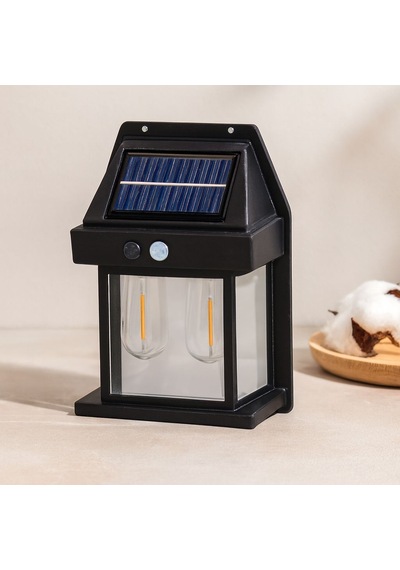 Solar Sensörlü Duvar Lambası 2x1w 1800mah Dış Mekan Diğer
