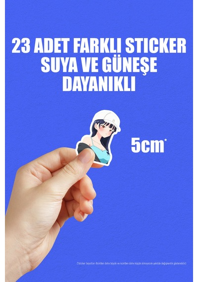 Boku No Kokoro No Yabai Yatsu Anime Telefon Laptop Bujo Yapışkanlı Folyo Sticker Paketi 23 Adet Çok Renkli