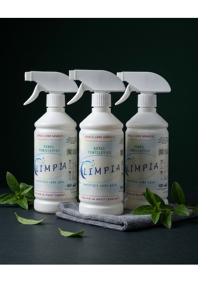 Genel Temizleyici - Güçlü Leke Sökücü Sprey - Yağ, Kir Ve Oksit Temizleyici 500 Ml 3'lü Set