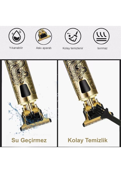 Smartblue Manessa HK-34 Profesyonel T-bıçak Saç Sakal Ense Çizim Tıraş Makinesi Smartblue Manessa HK-34 Profesyonel T-bıçak Saç Sakal Ense Çizim Tıraş Makinesi