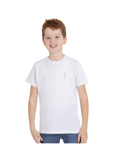 Zaytoon Unisex Çocuk Kısa Kollu Yan Boş Filistin Haritası Nakışlı Tişört Beyaz