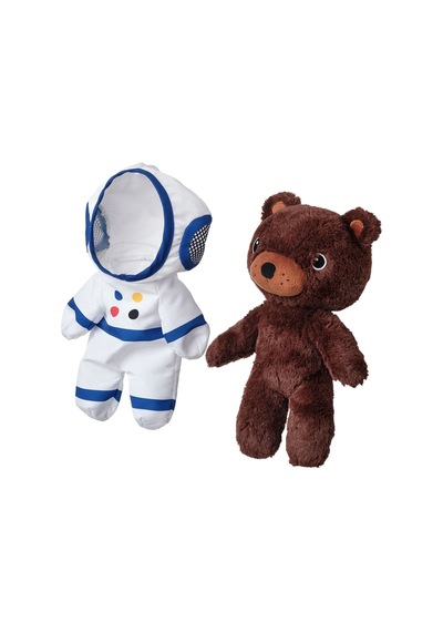 Ikea Aftonsparv Peluş Oyuncak 28 Cm Beyaz - Kahverengi - Mavi