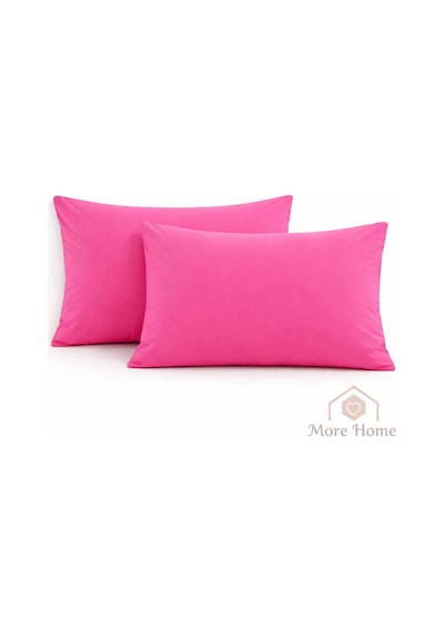More Home Yastık Kılıfı Kapaklı 2 Adet 50 X 70 Cm Fuşya