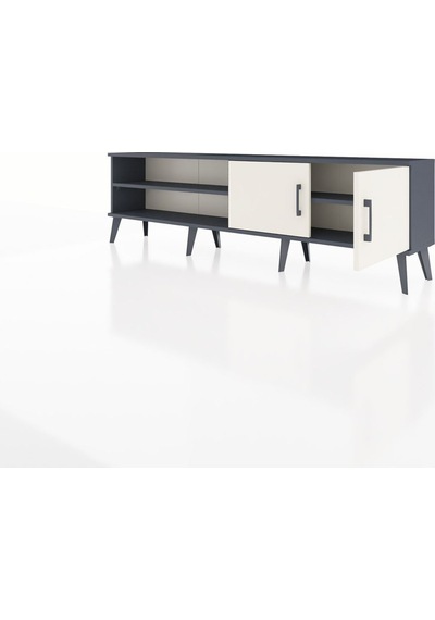 Arges Tv Ünitesi 2 Raflı 2 Kapaklı 176x30x51 Antrasit-aytaşı/antrasit Aytası/antrasıt Arges Tv Ünitesi 2 Raflı 2 Kapaklı 176x30x51 Antrasit-aytaşı/antrasit Aytası/antrasıt