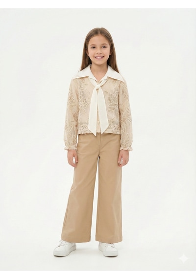 Xo Kids Kız Çocuk Alt Üst Takım 5-14 Yaş 36120 Bej