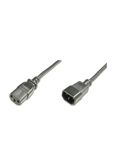 Assmann Ak-440201-012-s Pc-monitör Arası Güç Kablosu, C14 Erkek - C13 Dişi, 1.2 Metre, H05vv-f 3g 0.