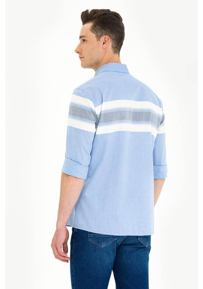 U.s. Polo Assn. Rıbaro Saks Erkek Gömlek 1584026 Saks