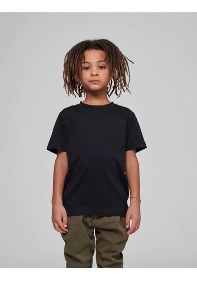 Çocuk Unisex Basic T-shirt - Siyah Siyah