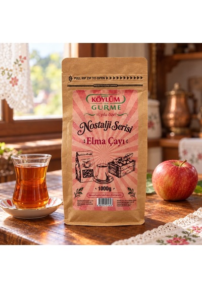 Köylüm Gurme Nostalji Serisi Elma Çayı 1000 G - 1 Adet