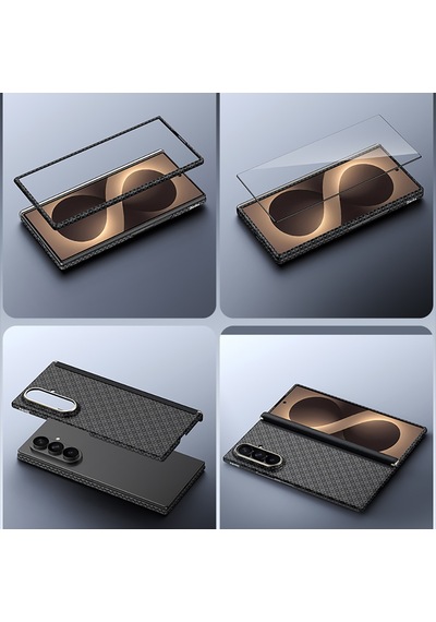 Galaxy Z Fold 8 Ultra Benks Armorair Armorgrid Grand Combo Üçlü Set Karbon Kapak + Film Siyah