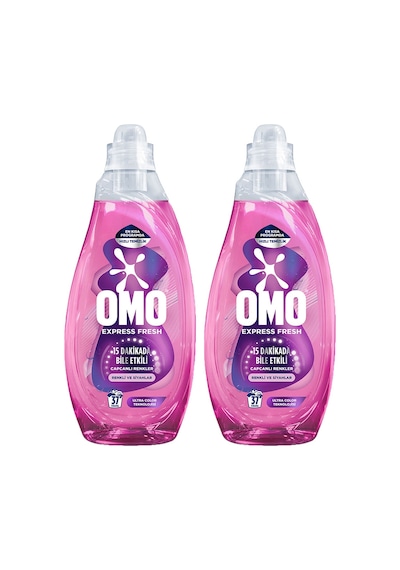 Omo Express Fresh Capcanlı Renkler Renkli ve Siyahlar Sıvı Çamaşır Deterjanı 2 x 1480 ML