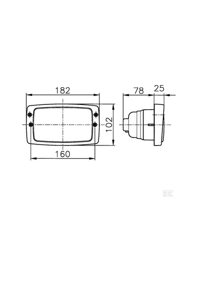 Hella 1gb006213101 İş Makinası Farı J.deere 1224v H3