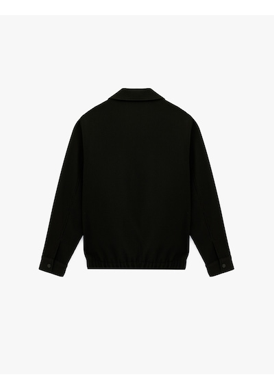 Koton Regular Fit Uzun Kollu Cepli Gömlek Yaka Fermuarlı Fitilli Bomber Ceket Siyah 6sam20002hk Siyah Koton Regular Fit Uzun Kollu Cepli Gömlek Yaka Fermuarlı Fitilli Bomber Ceket Siyah 6sam20002hk Siyah