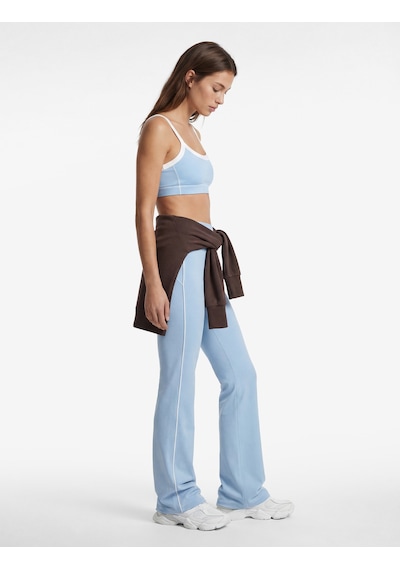 Koton Yüksek Bel Biyeli Slim Fit İspanyol Paça Spor Tayt Mavi 6sak40068nk
