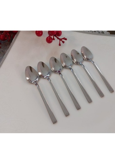 Seramikci 6'lı Çay Kaşığı Platin