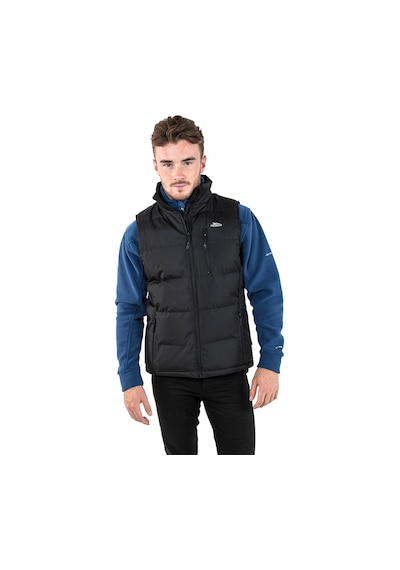 Trespass Clasp Padded Gilet Erkek Yelek Siyah Siyah
