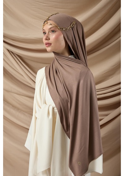 Silk Home Premium Penye Şal 65002-09 Koyu Vizon Çok Renkli