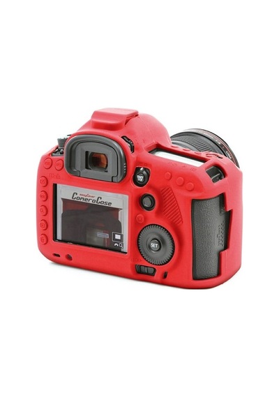 Easycover Canon 5D Mark III / 5Ds / 5Dsr Silikon Kılıf (Kırmızı)