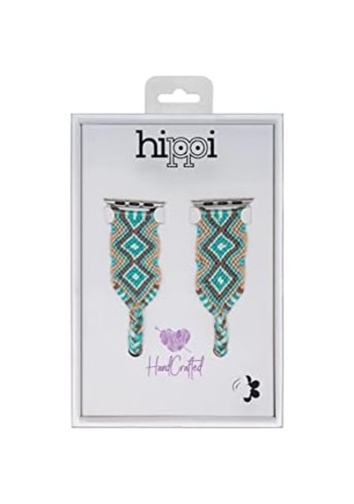 Hippi Charm Silver 42-44-45-49 Mm Apple Watch Braided Band