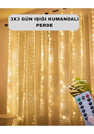Uzaktan Kumandalı Perde Tipi Günışığı Peri Led Işık Dekorasyon