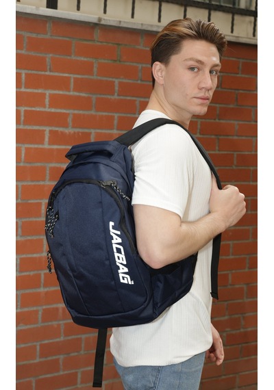 Jacbag Black-iki Bölmeli Sırt Çantası-lacivert Renk:lacivert