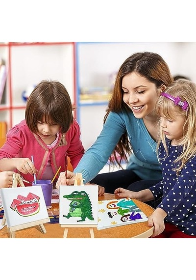 Boyama İçin Tuval 5'li Set, 20x20 Cm, %100 Pamuk, Akrilik, Sulu Ve Yağlı Boya İçin Çerçeveli Tuval Seti Boyama İçin Tuval 5'li Set, 20x20 Cm, %100 Pamuk, Akrilik, Sulu Ve Yağlı Boya İçin Çerçeveli Tuval Seti