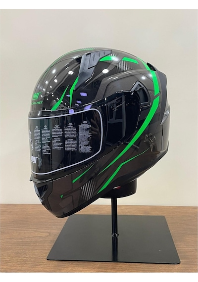 Mts Pro Helmets M-801 Snake Full Face Motosiklet Kaskı Yeşil