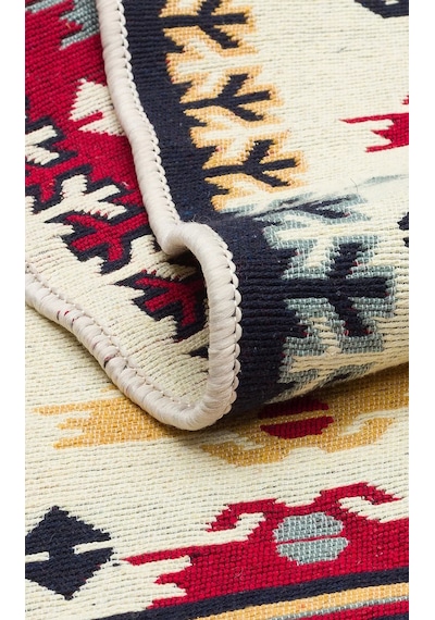 Arya Ar 30 Red %100 Geri Dönüşümlü Pamuktan Çift Taraflı Yıkanabilir Modern Dekoratif Kilim