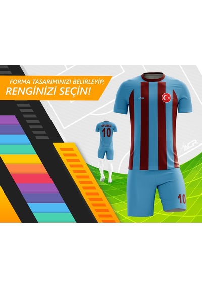 Acr Giyim Kişiye Özel Futbol Forması - Dizayn : Çizgili