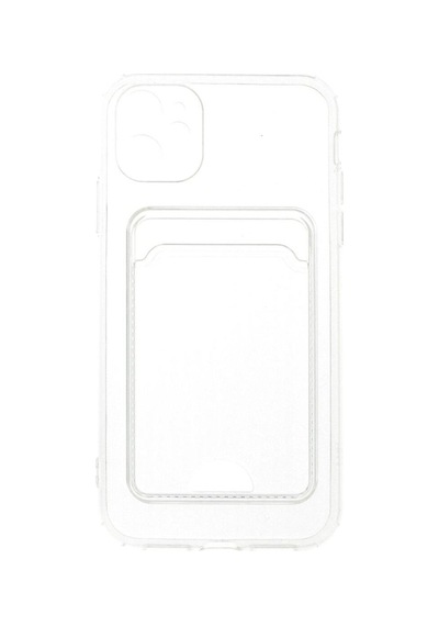 Apple İphone 11 Kılıf Kart Şeffaf Silikon